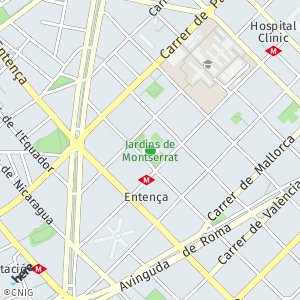 OpenStreetMap - Jardins de Montserrat, La Nova Esquerra de l'Eixample, Barcelona, Barcelona, Cataluña