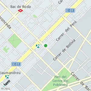 OpenStreetMap - Carrer de Bac de Roda 168, Sant Martí de Provençals, Barcelona, Barcelona, Cataluña