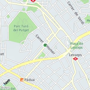 OpenStreetMap - Carrer d'Homer, El Putget i Farró, Barcelona, Barcelona, Cataluña