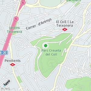 OpenStreetMap - Parc de la Creueta del Coll, El Coll, Barcelona, Barcelona, Catalunya, Espanya