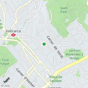 OpenStreetMap - Baixada de la Glòria, La Salut, Barcelona, Barcelona, Cataluña, España