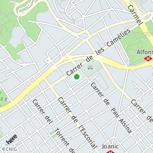 OpenStreetMap - Passatge Camil Oliveras, Barcelona