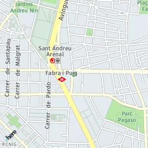 OpenStreetMap - Estació de tren de Fabra i Puig 