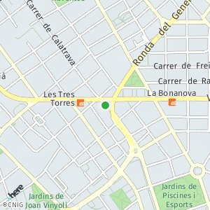 OpenStreetMap - Via Augusta 257, Les tres Torres, Barcelona, Barcelona, Cataluña