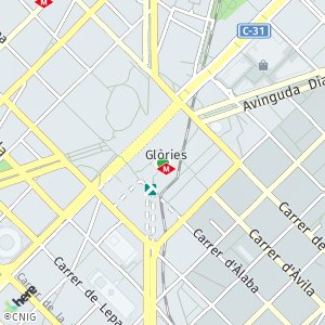 OpenStreetMap - Plaça de les Glòries Catalanes, 37, 08018 Barcelona, Barcelona, Espanya