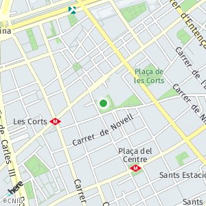 OpenStreetMap - Jardins de les Infantes, Barcelona, Espanya