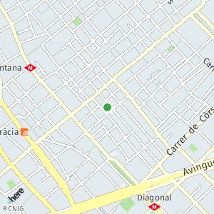 OpenStreetMap - Plaça de la Vila de Gràcia, Barcelona, España