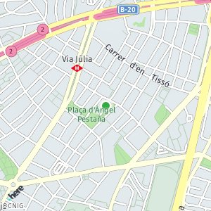 OpenStreetMap - Plaça d'Àngel Pestaña, Barcelona, Espanya