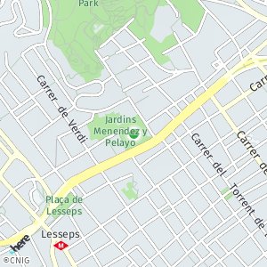 OpenStreetMap - Districte de Gràcia, Barcelona, Espanya