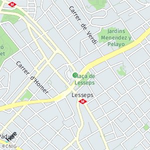 OpenStreetMap - Pl. de Lesseps, 20-22, 08023 Barcelona, Espanya