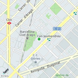 OpenStreetMap - Plaça Joan Casanelles, 1. Barcelona