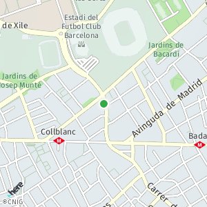 OpenStreetMap - Riera Blanca - Les Corts, Barcelona, Espanya