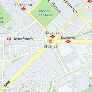 OpenStreetMap - Pl. Espanya, Barcelona, Espanya