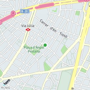 OpenStreetMap - Plaça Angel Pestaña, 1, 08016 Barcelona