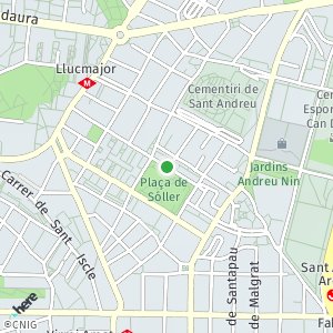 OpenStreetMap - Plaça de Sóller, 1, Porta, Barcelona, Barcelona, Catalunya, Espanya