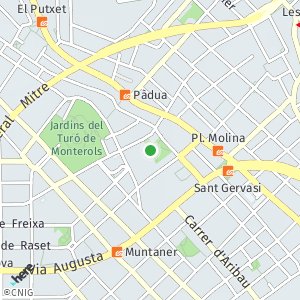 OpenStreetMap - Carrer Jardins d’Enric Sagnier