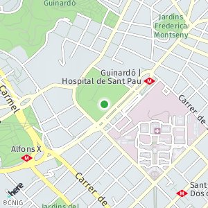 OpenStreetMap - Jardins del Doctor Pla i Armengol, 08041 Barcelona