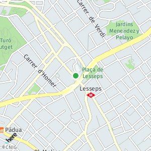 OpenStreetMap - Plaça Lesseps, 25, 08023 Barcelona