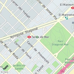 OpenStreetMap - C. de la Selva de Mar, 22