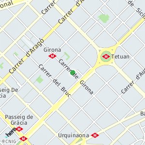 OpenStreetMap - carrer de Girona, 52, 08009 Barcelona