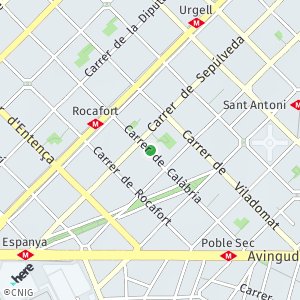 OpenStreetMap - carrer Calàbria 66, Barcelona