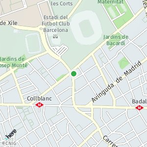 OpenStreetMap - Carrer de la Riera Blanca, 1 - 3, Les Corts, 08028 Barcelona