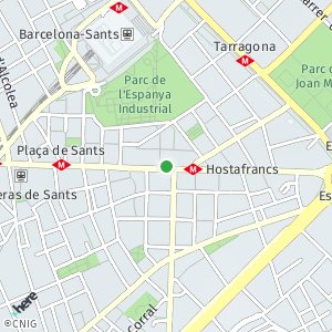 OpenStreetMap - Carrer de la Creu Coberta, 104, 106, Sants-Montjuïc, 08014 Barcelona