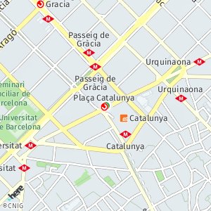 OpenStreetMap - Plaça de Catalunya, 9, 5è 2a, 08002 Dreta de l'Eixample Barcelona, Spain