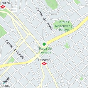 OpenStreetMap - plaça de Lesseps, 19, Barcelona