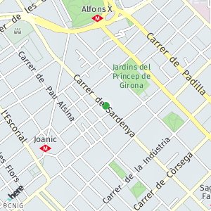 OpenStreetMap - Escola Les Aigües, Carrer de Sardenya, 420, 08025 Barcelona